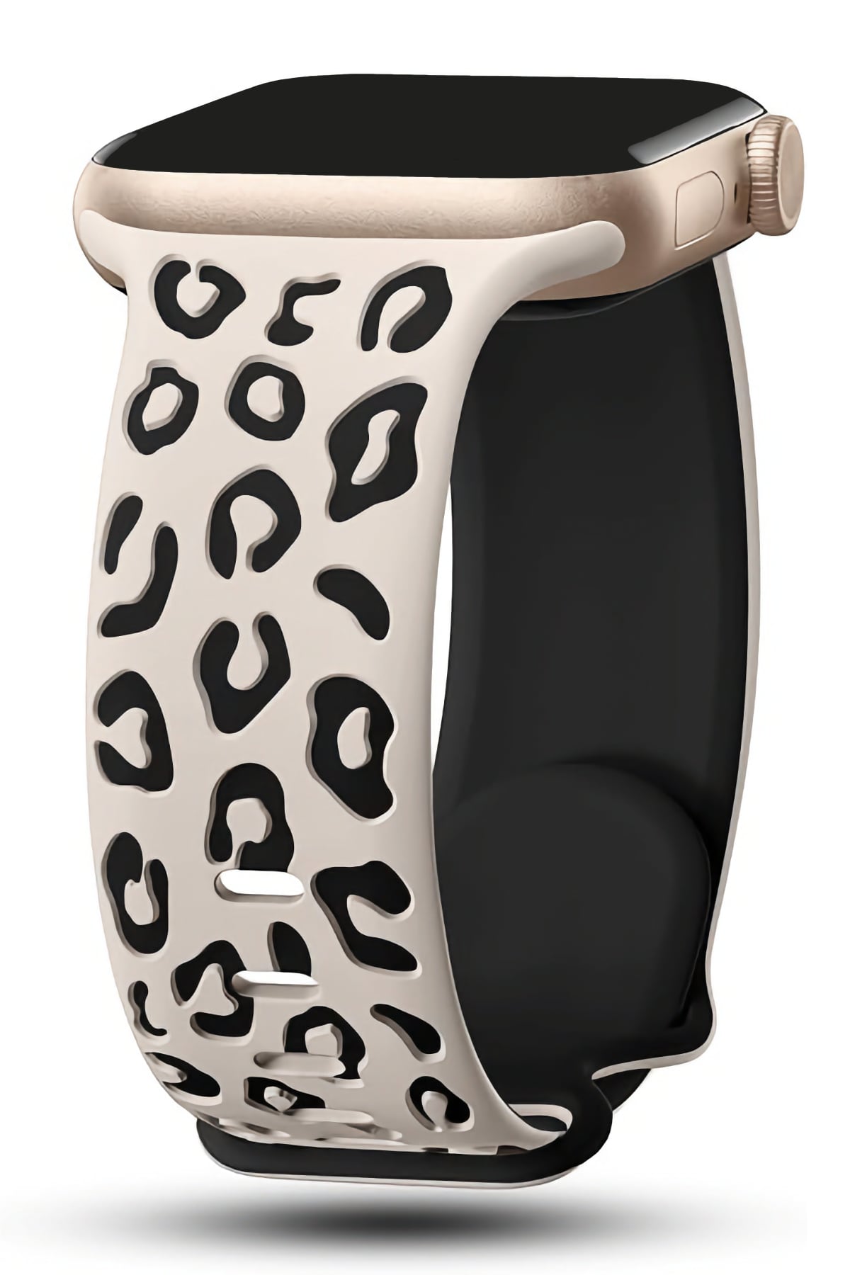 Apple Watch Uyumlu Leoline Silikon Spor Kordon Ivory Noir bikordon