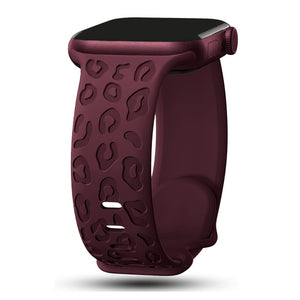 Apple Watch Uyumlu Leoline Silikon Spor Kordon Merlot bikordon