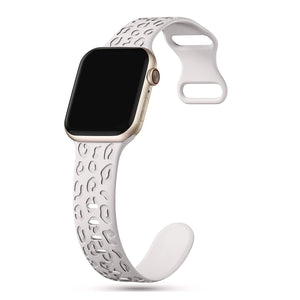 Apple Watch Uyumlu Leoline Silikon Spor Kordon Pearl Frost bikordon
