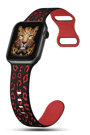 Apple Watch Uyumlu Leoline Silikon Spor Kordon Rosso bikordon