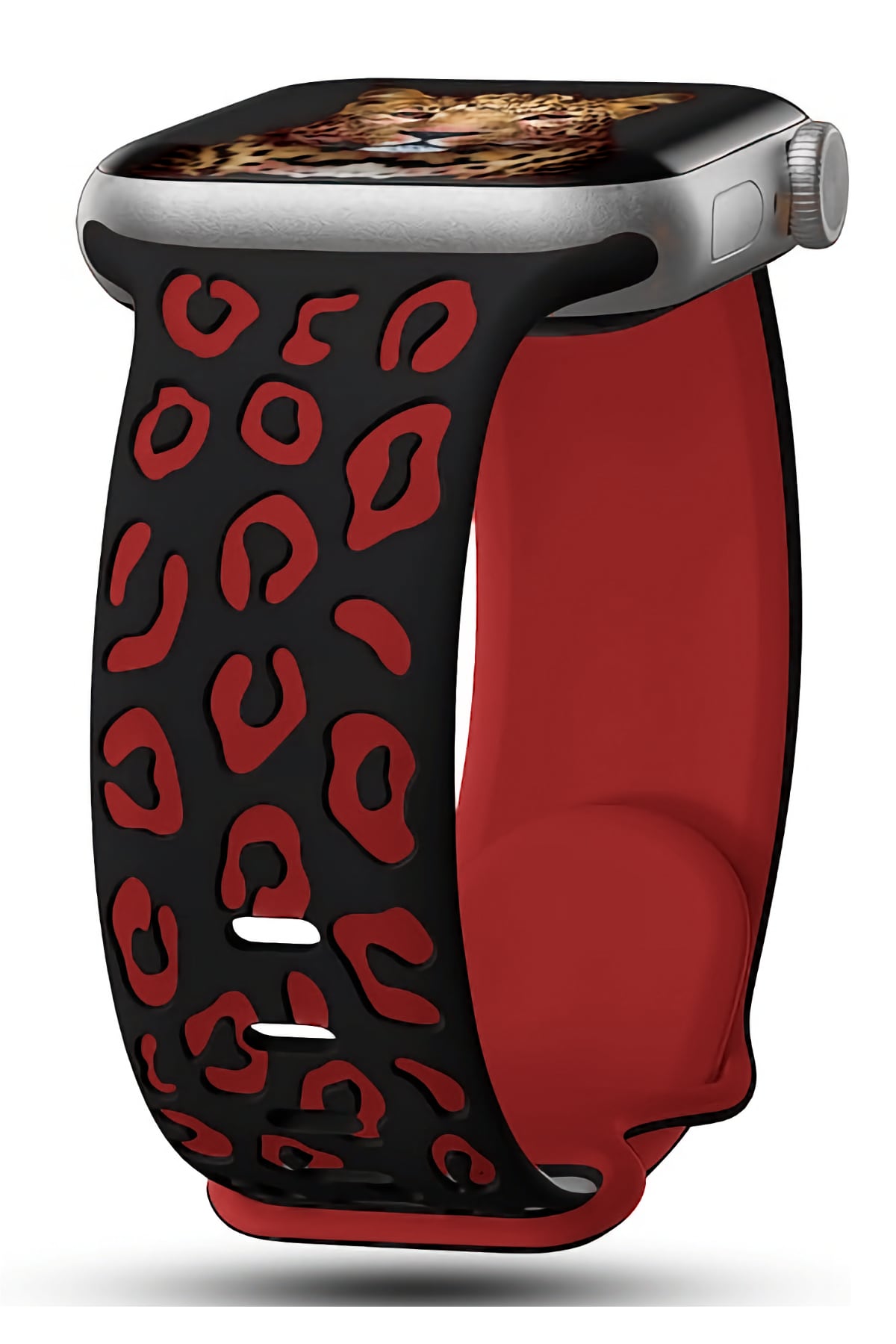 Apple Watch Uyumlu Leoline Silikon Spor Kordon Rosso bikordon