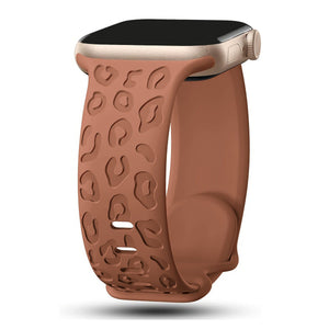 Apple Watch Uyumlu Leoline Silikon Spor Kordon Terracotta Glow bikordon