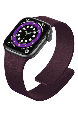 Apple Watch Uyumlu MagFlex Manyetik Silikon Kordon Amaranth bikordon