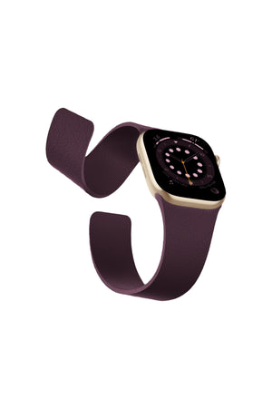 Apple Watch Uyumlu MagFlex Manyetik Silikon Kordon Amaranth bikordon
