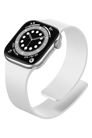 Apple Watch Uyumlu MagFlex Manyetik Silikon Kordon Chalk bikordon