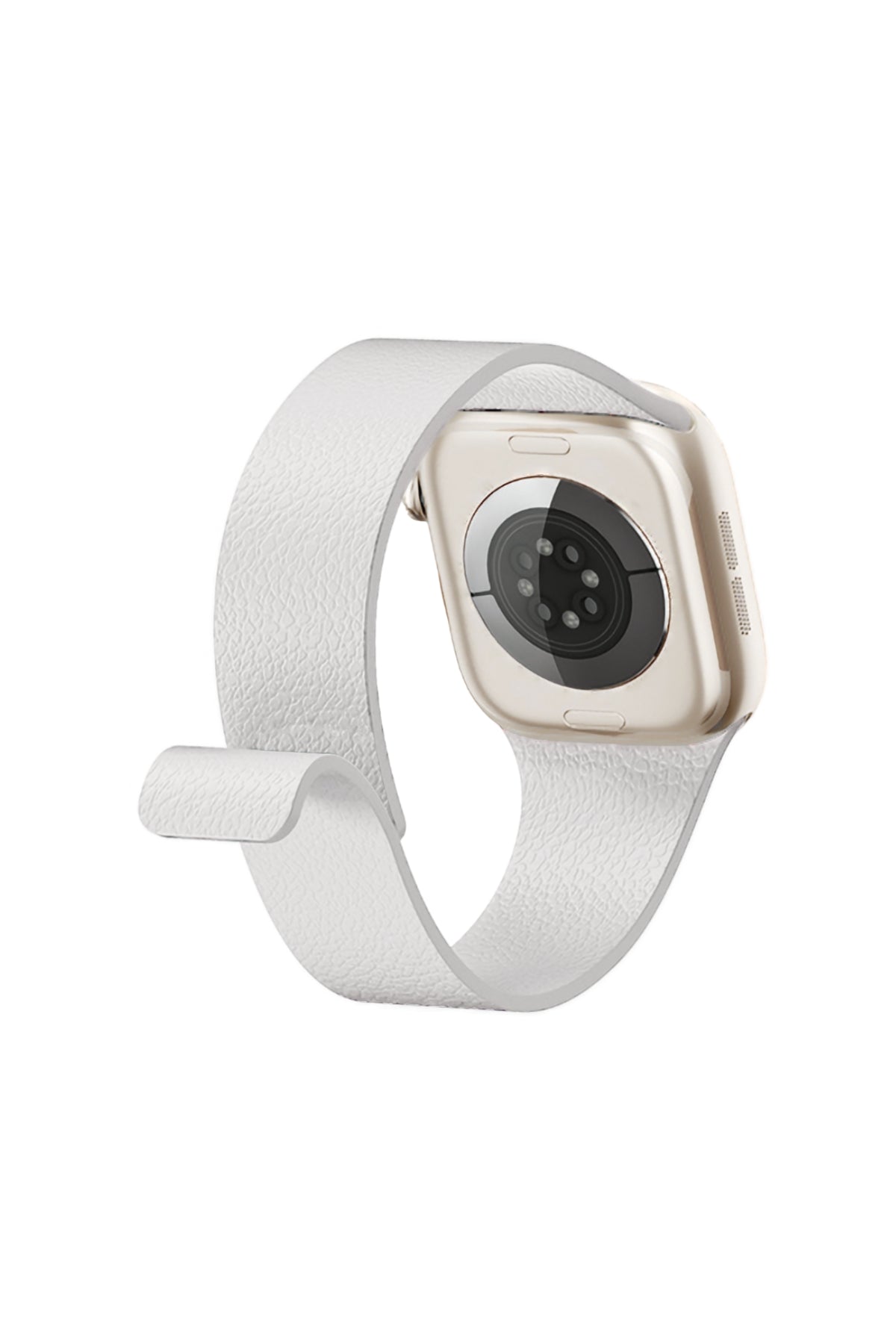 Apple Watch Uyumlu MagFlex Manyetik Silikon Kordon Chalk bikordon