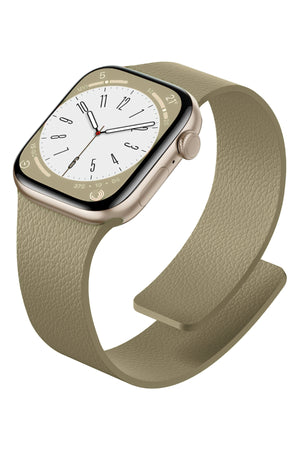 Apple Watch Uyumlu MagFlex Manyetik Silikon Kordon Latte bikordon