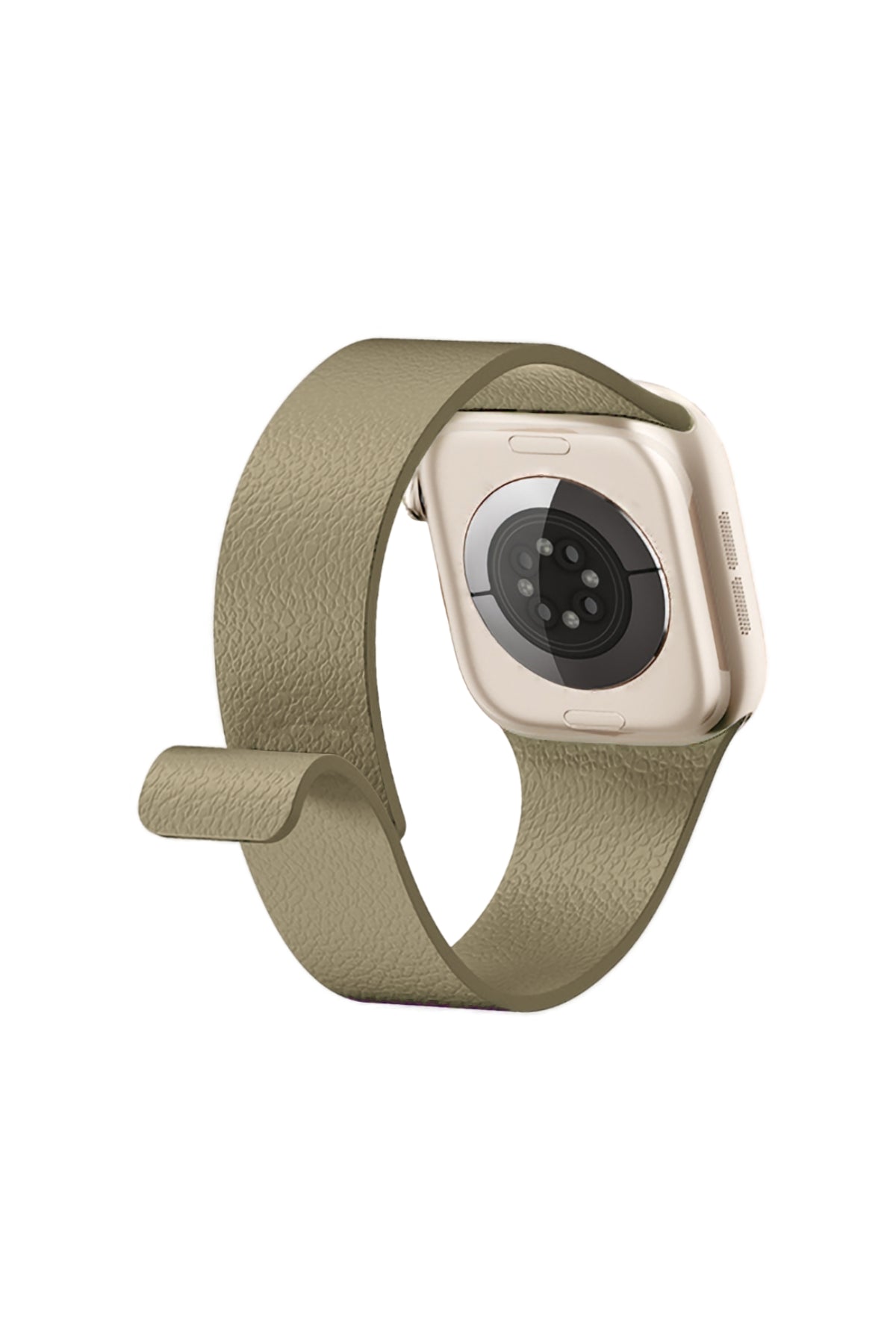 Apple Watch Uyumlu MagFlex Manyetik Silikon Kordon Latte bikordon