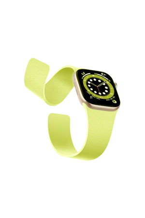 Apple Watch Uyumlu MagFlex Manyetik Silikon Kordon Limeburst bikordon