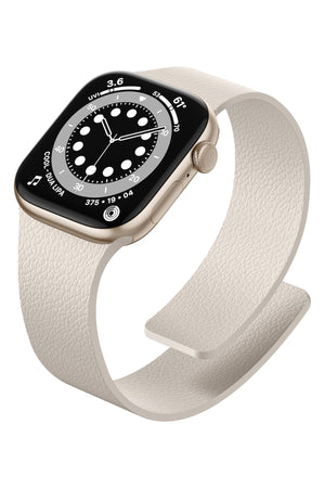 Apple Watch Uyumlu MagFlex Manyetik Silikon Kordon Starlight bikordon