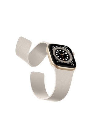 Apple Watch Uyumlu MagFlex Manyetik Silikon Kordon Starlight bikordon