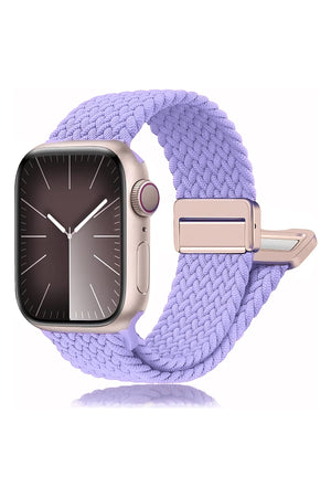 Apple Watch Uyumlu Manyetik Tokalı Örgü Loop Kordon Misty Lavender bikordon
