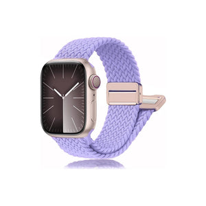 Apple Watch Uyumlu Manyetik Tokalı Örgü Loop Kordon Misty Lavender bikordon