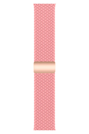 Apple Watch Uyumlu Manyetik Tokalı Örgü Loop Kordon Porcelain Rose bikordon