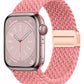 Apple Watch Uyumlu Manyetik Tokalı Örgü Loop Kordon Porcelain Rose bikordon