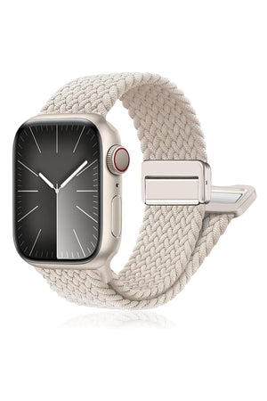 Apple Watch Uyumlu Manyetik Tokalı Örgü Loop Kordon Starlight bikordon