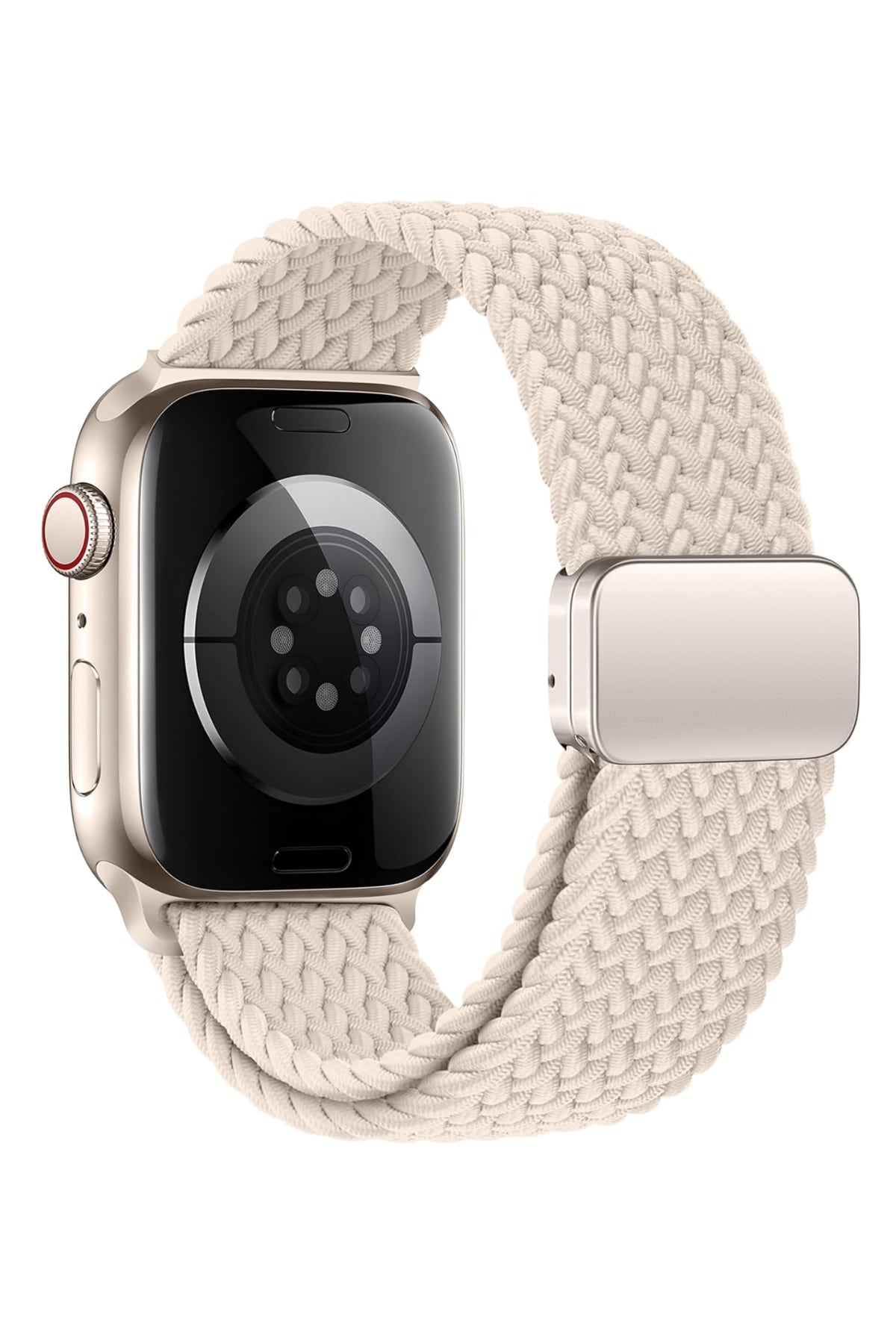 Apple Watch Uyumlu Manyetik Tokalı Örgü Loop Kordon Starlight bikordon