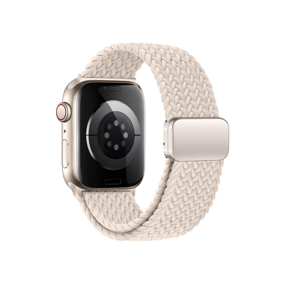 Apple Watch Uyumlu Manyetik Tokalı Örgü Loop Kordon Starlight bikordon