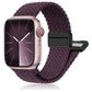Apple Watch Uyumlu Manyetik Tokalı Örgü Loop Kordon Velvet Cabernet bikordon