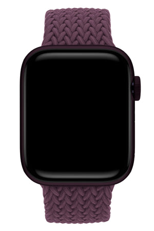 Apple Watch Uyumlu Manyetik Tokalı Örgü Loop Kordon Velvet Cabernet bikordon