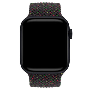 Apple Watch Uyumlu Örgü Loop Kordon Black Night  bikordon