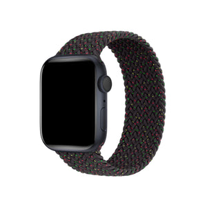 Apple Watch Uyumlu Örgü Loop Kordon Black Night  bikordon