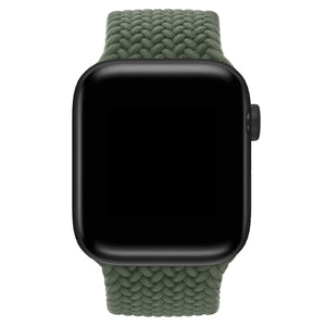 Apple Watch Uyumlu Örgü Loop Kordon Kamuflaj Yeşil  bikordon