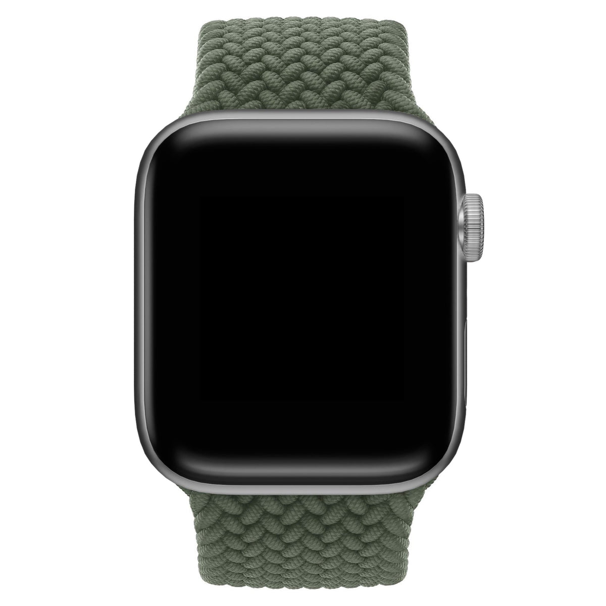 Apple Watch Uyumlu Örgü Loop Kordon Kamuflaj Yeşil  bikordon
