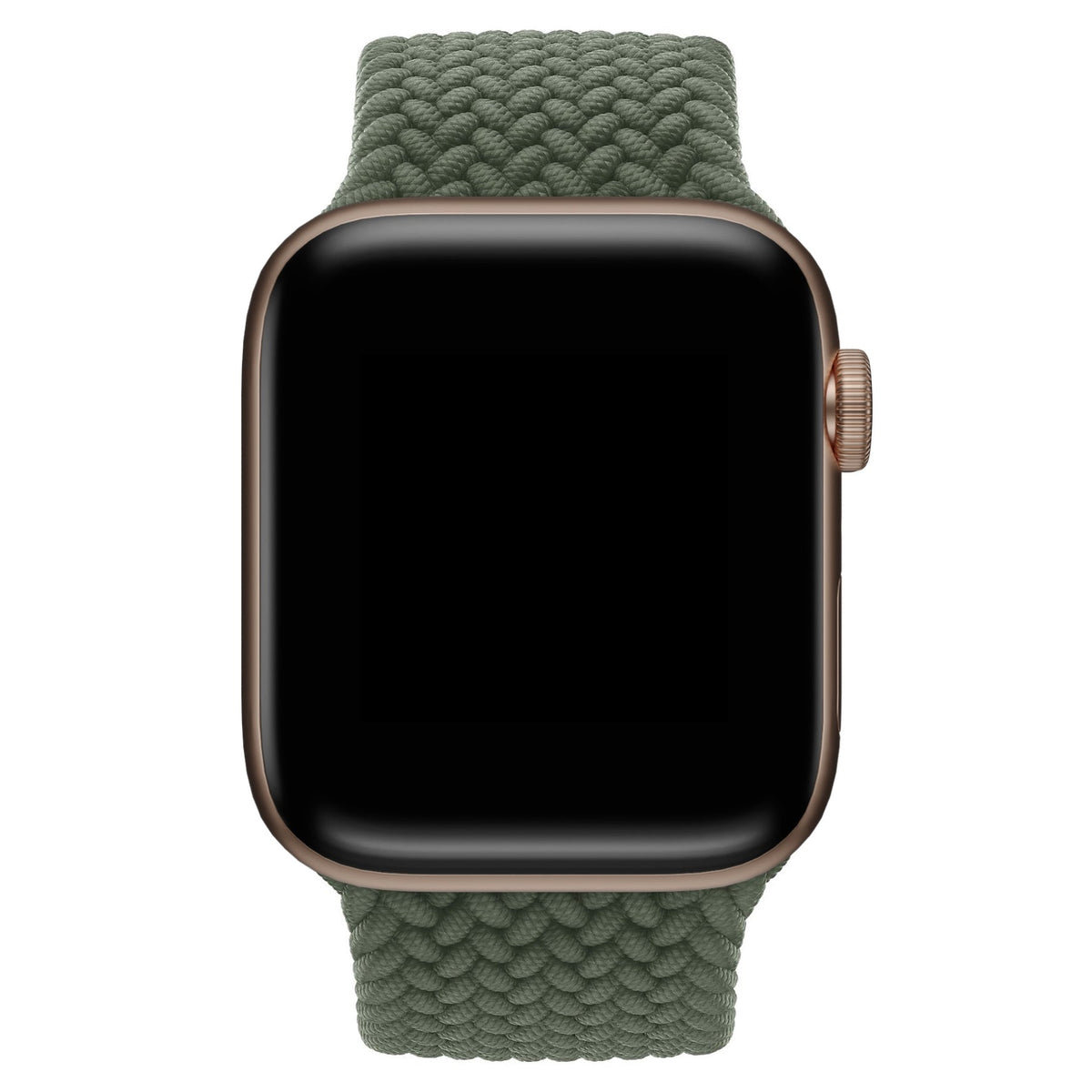 Apple Watch Uyumlu Örgü Loop Kordon Kamuflaj Yeşil  bikordon