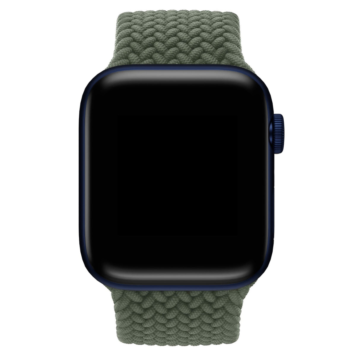 Apple Watch Uyumlu Örgü Loop Kordon Kamuflaj Yeşil  bikordon