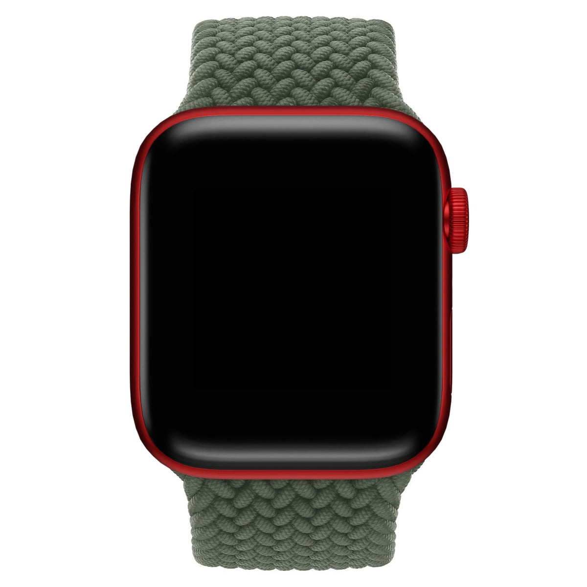 Apple Watch Uyumlu Örgü Loop Kordon Kamuflaj Yeşil  bikordon