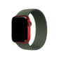 Apple Watch Uyumlu Örgü Loop Kordon Kamuflaj Yeşil  bikordon