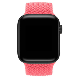 Apple Watch Uyumlu Örgü Loop Kordon Mercan Pembe  bikordon