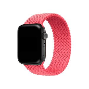 Apple Watch Uyumlu Örgü Loop Kordon Mercan Pembe  bikordon