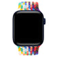 Apple Watch Uyumlu Örgü Loop Kordon Rainbow  bikordon