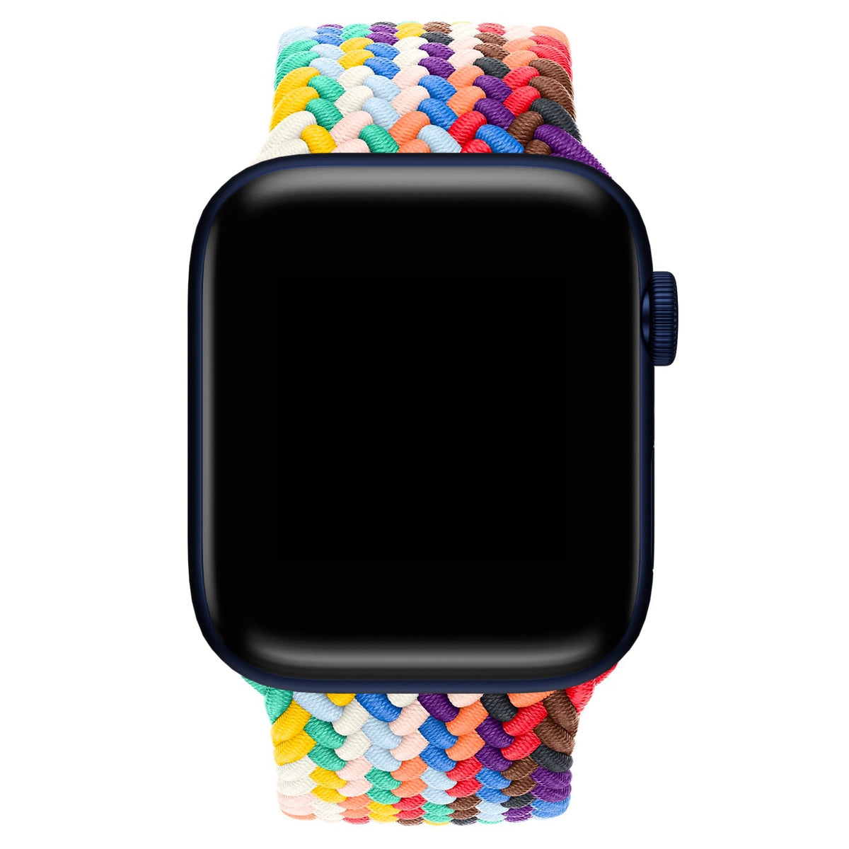 Apple Watch Uyumlu Örgü Loop Kordon Rainbow  bikordon