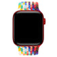 Apple Watch Uyumlu Örgü Loop Kordon Rainbow  bikordon