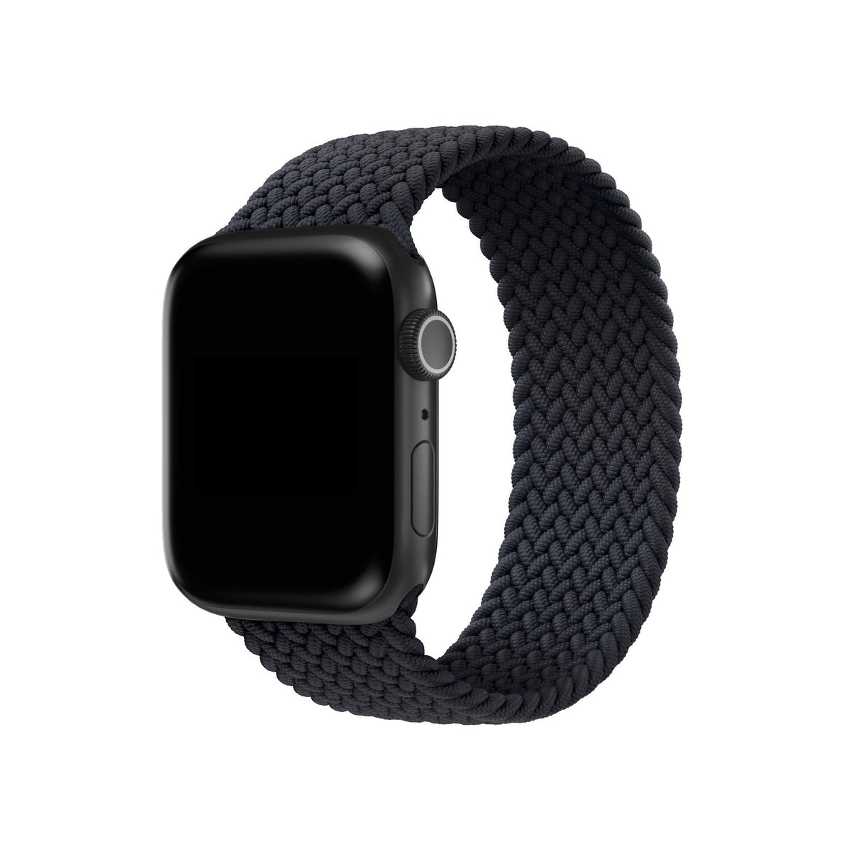 Apple Watch Uyumlu Örgü Loop Kordon Siyah  bikordon