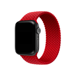 Apple Watch Uyumlu Örgü Loop Kordon Venedik Kırmızı  bikordon