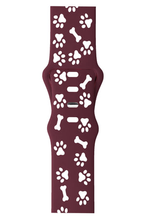 Apple Watch Uyumlu PatiMood Silikon Kordon BerryBark bikordon