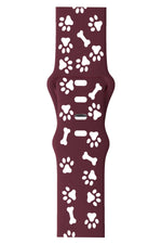 Apple Watch Uyumlu PatiMood Silikon Kordon BerryBark bikordon