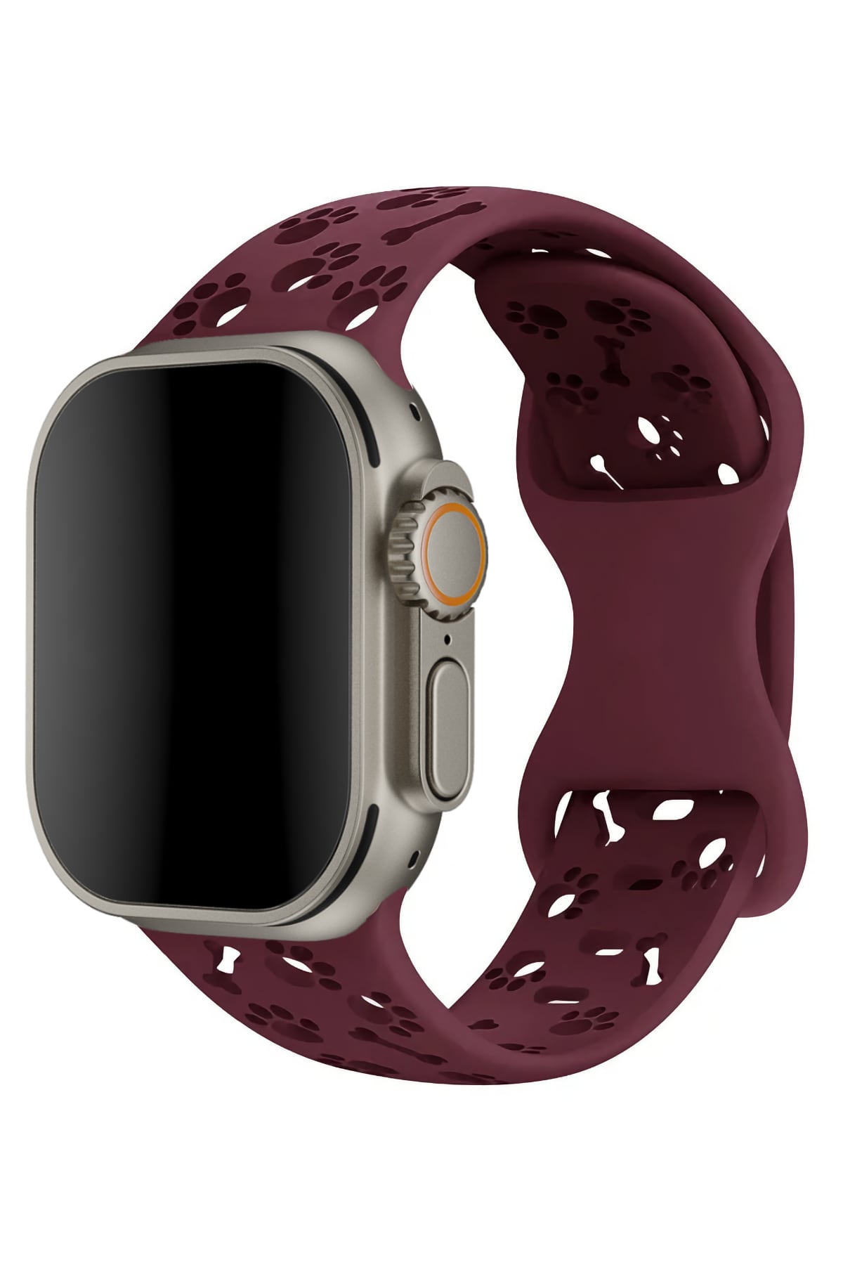 Apple Watch Uyumlu PatiMood Silikon Kordon BerryBark bikordon