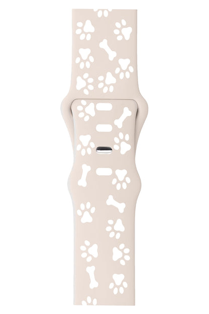 Apple Watch Uyumlu PatiMood Silikon Kordon Creamtail bikordon