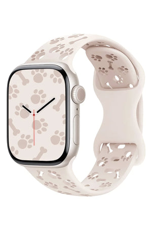 Apple Watch Uyumlu PatiMood Silikon Kordon Creamtail bikordon