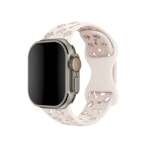 Apple Watch Uyumlu PatiMood Silikon Kordon Creamtail bikordon