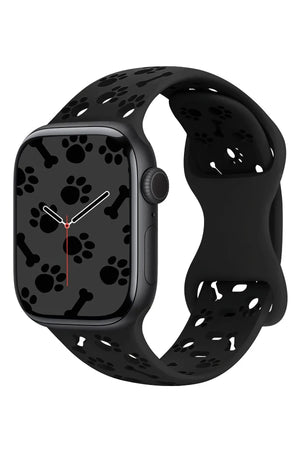 Apple Watch Uyumlu PatiMood Silikon Kordon Darkhound bikordon