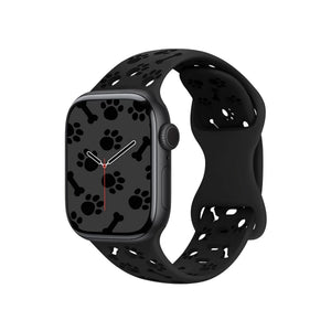 Apple Watch Uyumlu PatiMood Silikon Kordon Darkhound bikordon