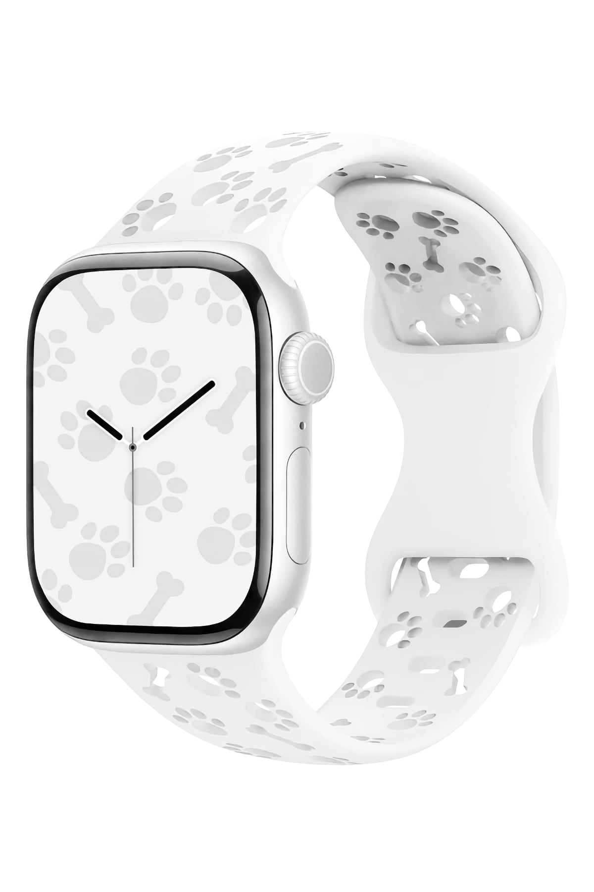 Apple Watch Uyumlu PatiMood Silikon Kordon Snowloop bikordon