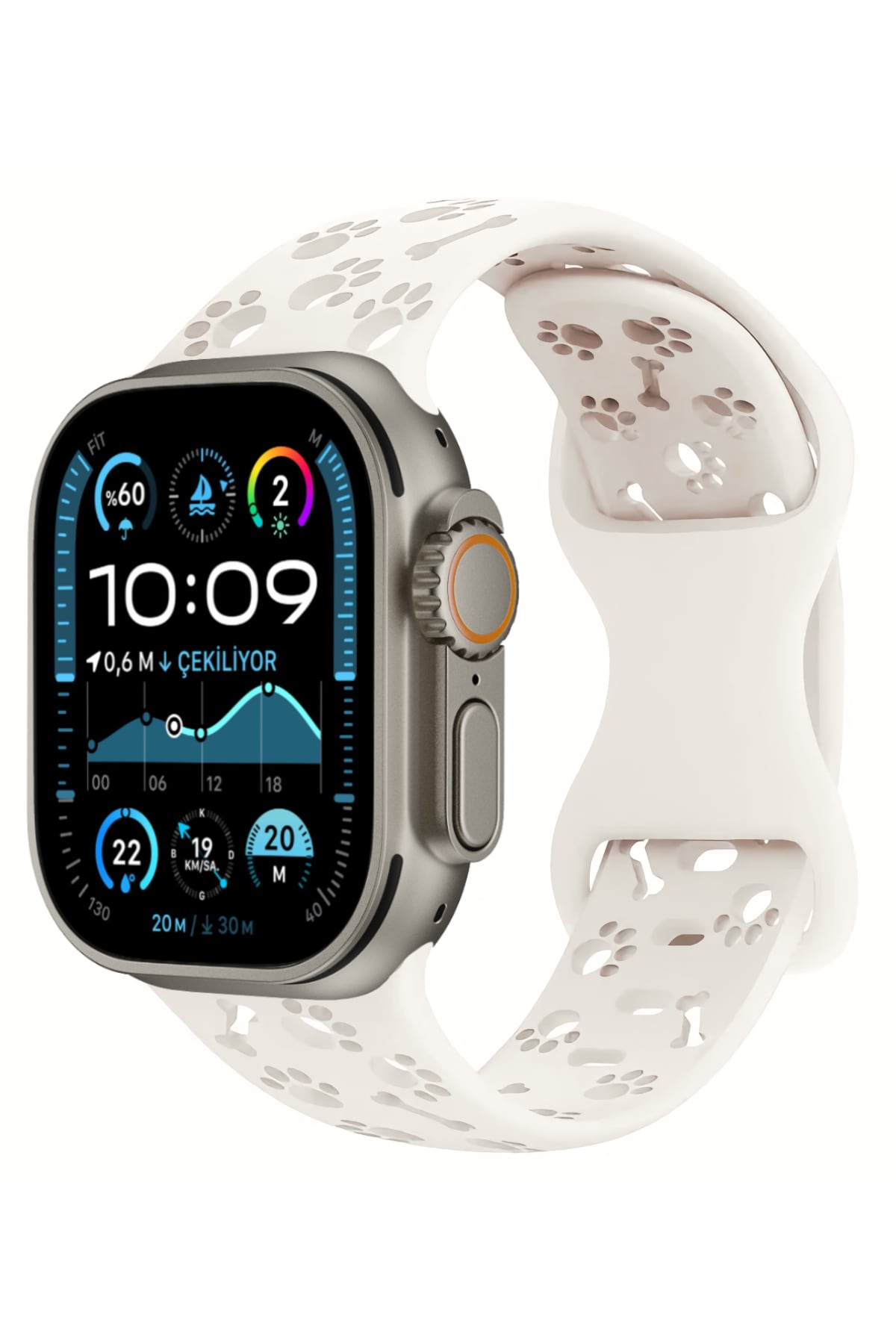 Apple Watch Uyumlu PatiMood Silikon Kordon VanillaPaw bikordon