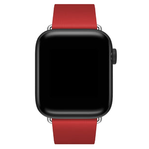 Apple Watch Uyumlu Radius Deri Loop Kordon Alizarin  bikordon